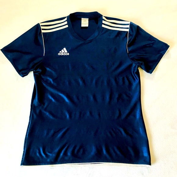 90’s Adidas Classic Striped Soccer/Futbol Jersey Women’s size Medium - Picture 1 of 8